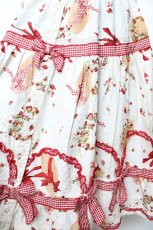 画像3: PINK HOUSE / Straw-berry Hatプリントパッチワークスカート F サックス Y-25-10-31-078-LO-SK-SZ-ZY (3)