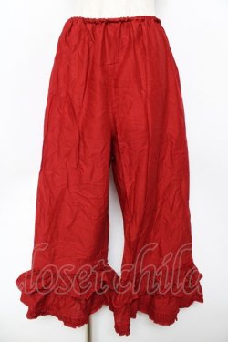 画像1: PINK HOUSE / フリル使いローンドロワーズ F 赤 Y-25-10-31-079-LO-PA-AS-ZY