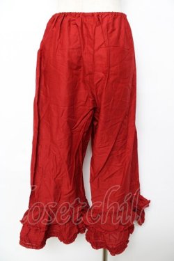 画像2: PINK HOUSE / フリル使いローンドロワーズ F 赤 Y-25-10-31-079-LO-PA-AS-ZY