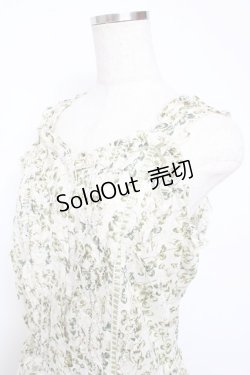 画像3: PINK HOUSE / White Cloverプリントノースリーブブラウス F ホワイト Y-25-10-31-080-LO-BL-AS-ZY