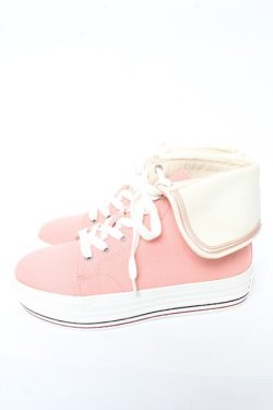 画像2: PINK HOUSE / セーラーカラーハイカットスニーカー   Y-25-10-31-009-LO-SH-SZ-ZY
