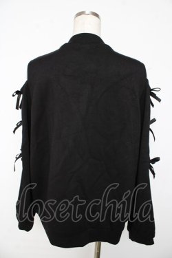 画像2: axes femme / 肩あきリボンデザインプルオーバー  黒 Y-25-11-01-053-AX-TO-SZ-ZY