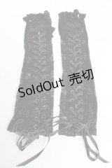 NOVESSEL / レースコルセットウォーマー  黒 Y-25-11-01-009-PU-ZA-SZ-ZY