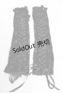 NOVESSEL / レースコルセットウォーマー  黒 Y-25-11-01-009-PU-ZA-SZ-ZY