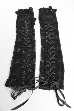 画像1: NOVESSEL / レースコルセットウォーマー  黒 Y-25-11-01-009-PU-ZA-SZ-ZY