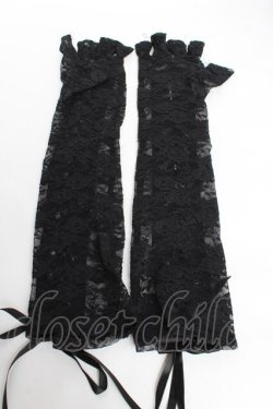 画像2: NOVESSEL / レースコルセットウォーマー  黒 Y-25-11-01-009-PU-ZA-SZ-ZY