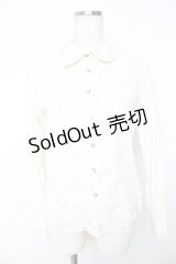 axes femme / ローズ刺繍ブラウス M キナリ Y-25-11-01-063-AX-BL-SZ-ZY