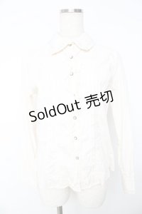 axes femme / ローズ刺繍ブラウス M キナリ Y-25-11-01-063-AX-BL-SZ-ZY