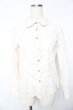 画像1: axes femme / ローズ刺繍ブラウス M キナリ Y-25-11-01-063-AX-BL-SZ-ZY