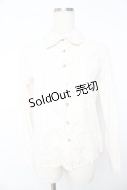 画像1: axes femme / ローズ刺繍ブラウス M キナリ Y-25-11-01-063-AX-BL-SZ-ZY