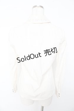 画像2: axes femme / ローズ刺繍ブラウス M キナリ Y-25-11-01-063-AX-BL-SZ-ZY