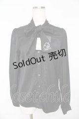 Secret Honey / フロントフリルボウタイブラウス 2 黒 Y-25-11-01-068-CA-BL-SZ-ZY