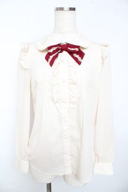 画像1: Secret Honey / バラレースブラウス 2 キナリ Y-25-11-01-069-CA-BL-SZ-ZY