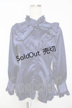 画像1: ATELIER PIERROT / Lumiere ブラウス F ネイビー Y-25-11-01-070-EL-BL-SZ-ZY