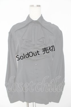 画像1: ATELIER BOZ / ミストレスブラウス  ブラック Y-25-11-01-071-EL-BL-SZ-ZY