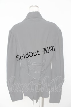 画像2: ATELIER BOZ / ミストレスブラウス  ブラック Y-25-11-01-071-EL-BL-SZ-ZY