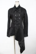 BPN FOR MEN / アシンメトリーロングシャツ M 黒 Y-25-11-01-072-GO-BL-SZ-ZY