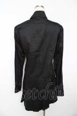 画像2: BPN FOR MEN / アシンメトリーロングシャツ M 黒 Y-25-11-01-072-GO-BL-SZ-ZY