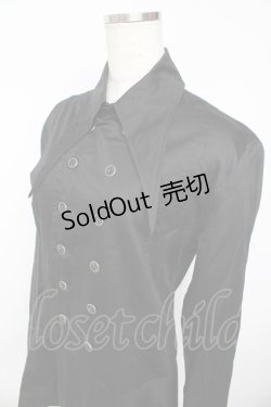 画像3: BPN FOR MEN / アシンメトリーロングシャツ M 黒 Y-25-11-01-072-GO-BL-SZ-ZY