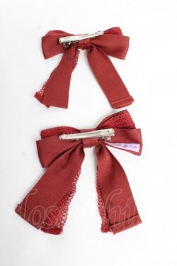 画像2: Angelic Pretty / レースハートチャームレースクリップSet  赤 Y-25-11-01-011-AP-AC-SZ-ZY