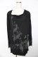 画像1: BPN FOR MEN / プリント入りレイヤード風ロングトップス M 黒 Y-25-11-01-074-GO-TO-SZ-ZY (1)