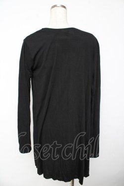 画像2: BPN FOR MEN / プリント入りレイヤード風ロングトップス M 黒 Y-25-11-01-074-GO-TO-SZ-ZY