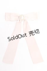 Maison de FLEUR / パールビジューリボンバレッタ  ピンク Y-25-11-01-012-LO-AC-SZ-ZY