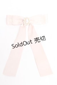Maison de FLEUR / パールビジューリボンバレッタ  ピンク Y-25-11-01-012-LO-AC-SZ-ZY