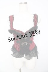 ALGONQUINS / マルチボーダービスチェ F 赤×黒 Y-25-11-01-081-AL-TO-SZ-ZY