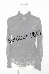 ALGONQUINS / ジャボ付きブラウス F 黒 Y-25-11-01-082-AL-BL-SZ-ZY