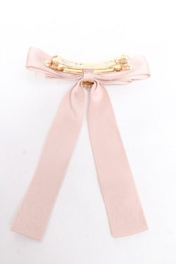 画像2: Maison de FLEUR / パールビジューリボンバレッタ  ピンク Y-25-11-01-012-LO-AC-SZ-ZY