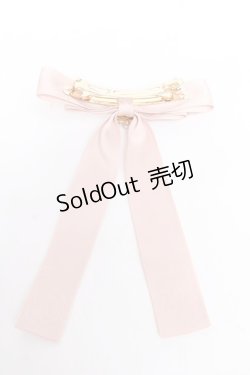 画像2: Maison de FLEUR / パールビジューリボンバレッタ  ピンク Y-25-11-01-012-LO-AC-SZ-ZY