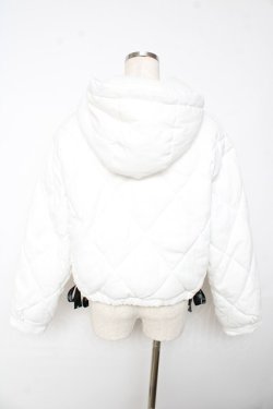 画像2: axes femme POETIQUE / ダイヤキルトエコダウンコート  白 Y-25-11-01-083-AX-CO-SZ-ZY