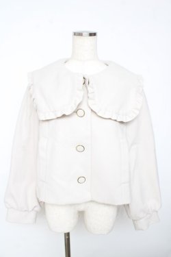 画像1: Amavel / リボン付きショートコート  キナリ Y-25-11-01-084-CA-JA-SZ-ZY