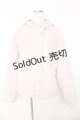 merry jenny / フリルキルティングフードジャケット F ピンク Y-25-11-01-085-LO-JA-SZ-ZY