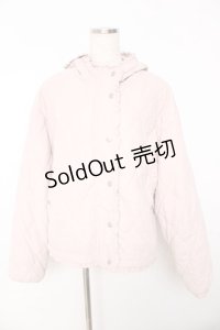 merry jenny / フリルキルティングフードジャケット F ピンク Y-25-11-01-085-LO-JA-SZ-ZY
