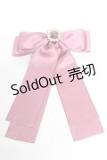 Maison de FLEUR / ビジューサテンリボンバレッタ  ダークピンク Y-25-11-01-013-LO-AC-SZ-ZY