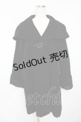 PEACE NOW / 1つボタンコート  黒 Y-25-11-01-088-PU-CO-AS-ZY