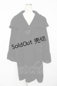 PEACE NOW / 1つボタンコート  黒 Y-25-11-01-088-PU-CO-AS-ZY