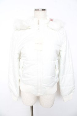 画像1: LIZ LISA / ファーフードダウンジャケット  白 Y-25-11-01-091-LO-CO-SZ-ZY