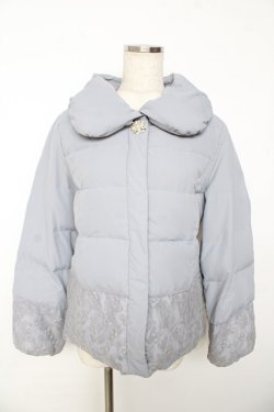 画像1: axes femme / 裾刺繍ダウン  サックス Y-25-11-01-093-AX-CO-SZ-ZY