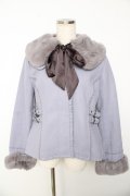 axes femme / ファー襟ベルトデザインコート F ラベンダー Y-25-11-01-094-AX-CO-SZ-ZY