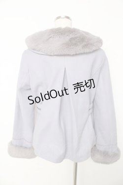 画像2: axes femme / ファー襟ベルトデザインコート F ラベンダー Y-25-11-01-094-AX-CO-SZ-ZY