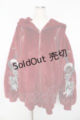 REFLEM / ドラゴン刺繍BIGファーパーカーファーブルゾン  ワイン Y-25-11-01-097-PU-CO-SZ-ZY