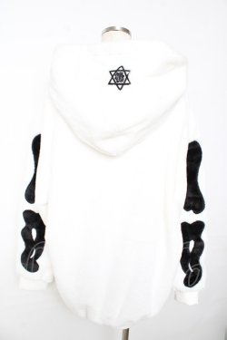 画像2: PSYCHO NATION / ボーンファー フードブルゾン  白 Y-25-11-01-098-PU-JA-SZ-ZY