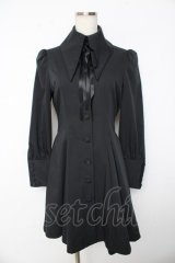 ATELIER BOZ / 長袖キャロルワンピース  黒 Y-25-11-01-099-EL-OP-SZ-ZY