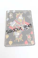 Jane Marple / トランプモチーフのブローチ  ブラック Y-25-11-01-015-JM-ZA-SZ-ZY