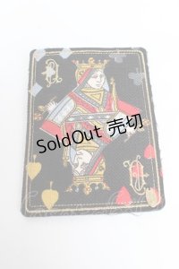 Jane Marple / トランプモチーフのブローチ  ブラック Y-25-11-01-015-JM-ZA-SZ-ZY