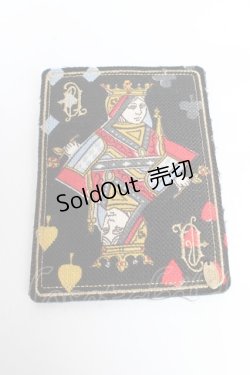 画像1: Jane Marple / トランプモチーフのブローチ  ブラック Y-25-11-01-015-JM-ZA-SZ-ZY