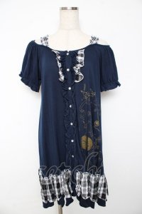 PUTUMAYO / フェアリーテイル前開きワンピ  紺 Y-25-11-01-104-PT-OP-SZ-ZS